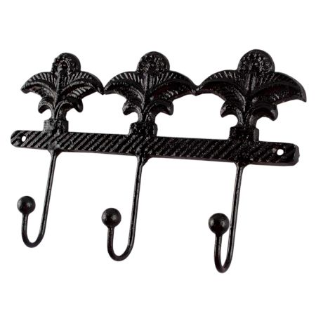 Decorative Black Iron Wall Hooks